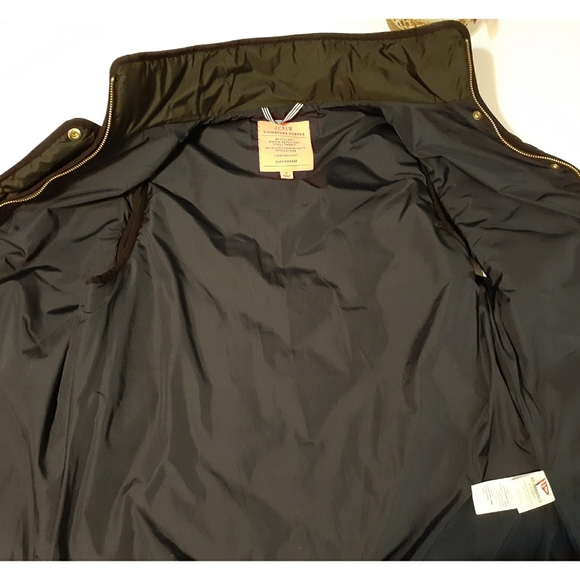 J. Crew Black Quilted Puffer Vest - Picture 3 of 9